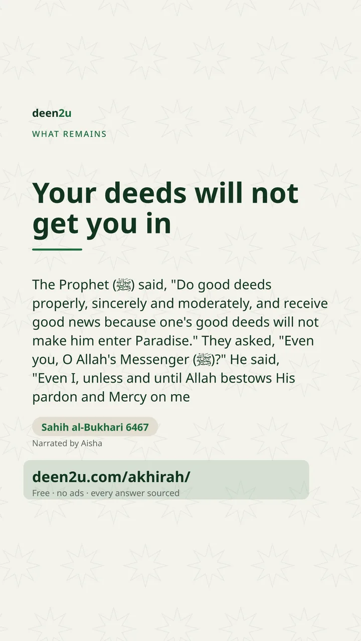 Poster: Your deeds will not get you in