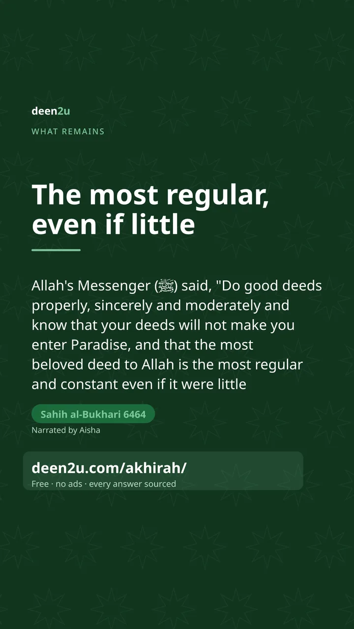 Poster: The most regular, even if little