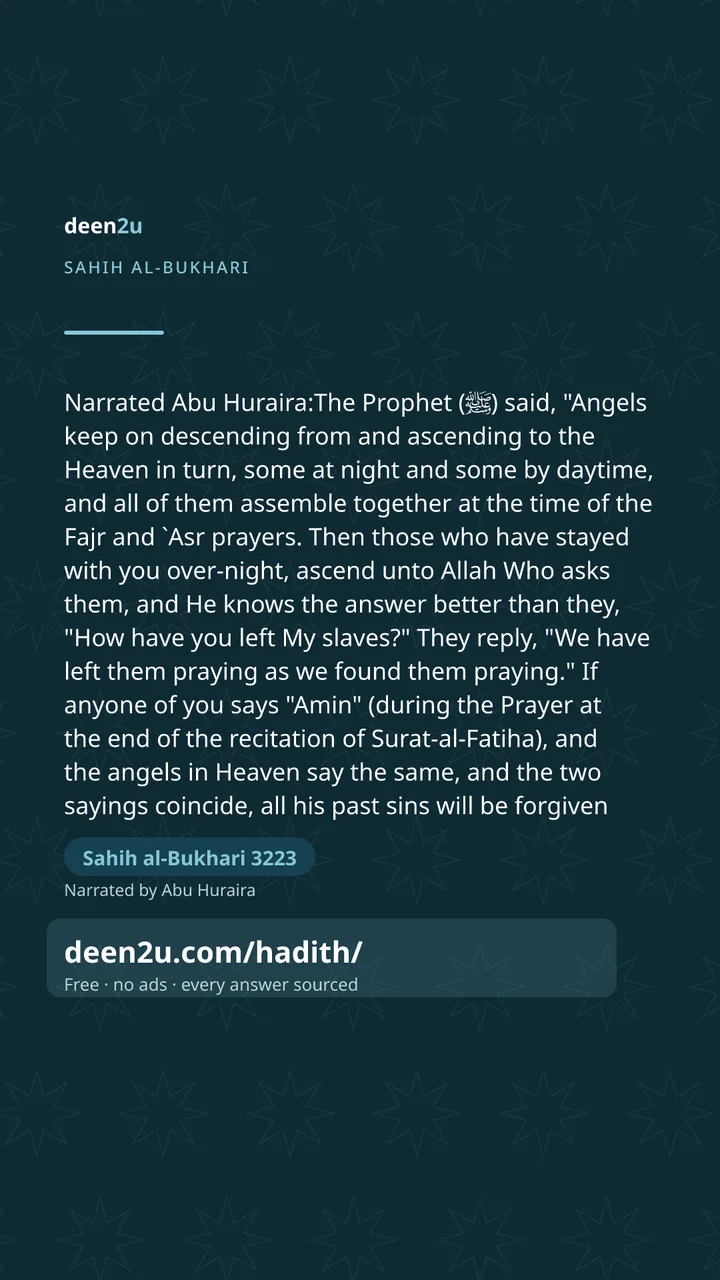 Sahih al-Bukhari 3223
