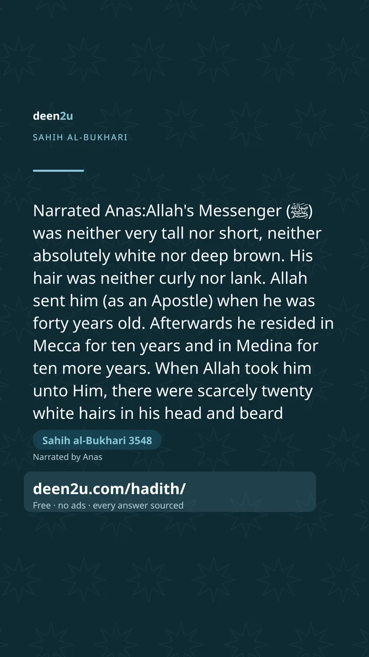 Sahih al-Bukhari 3548