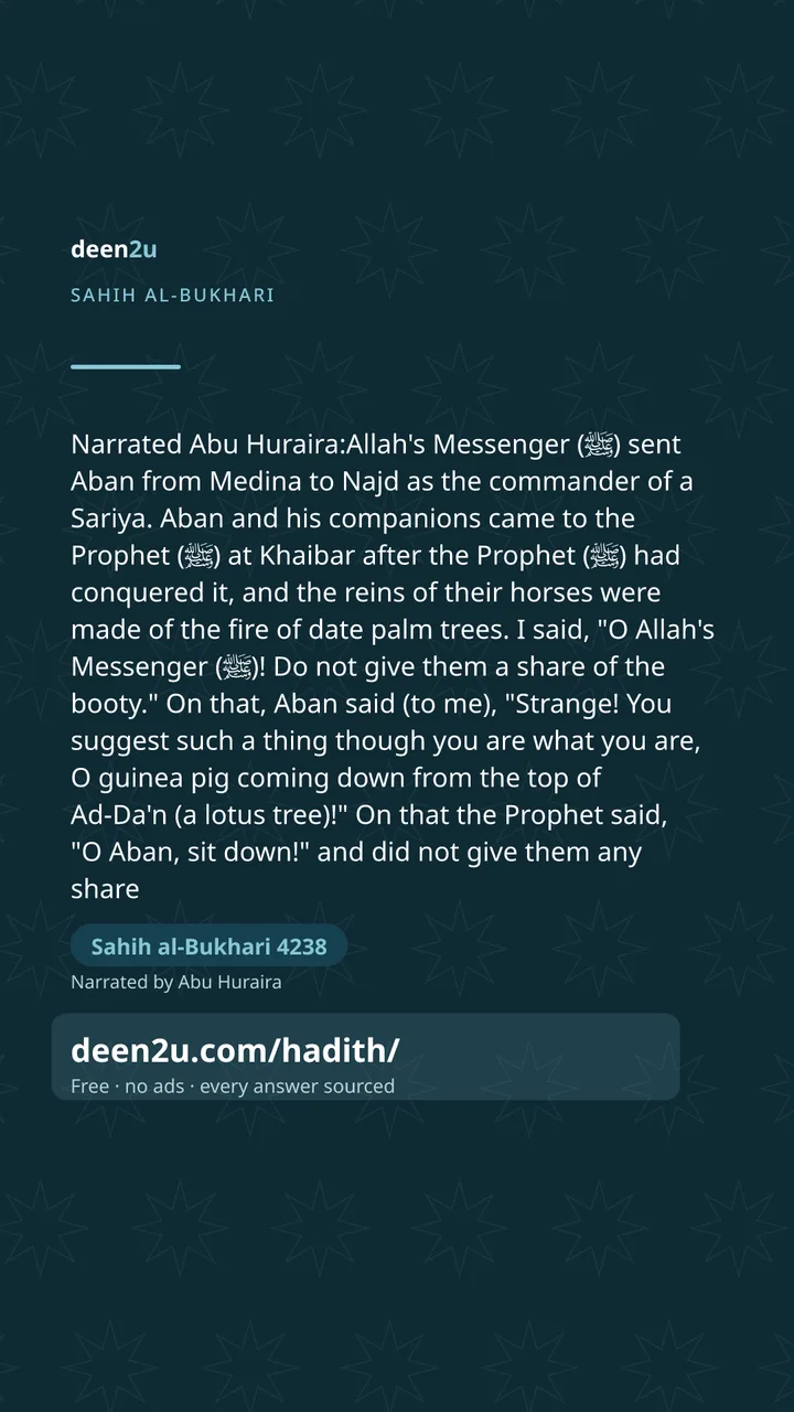Sahih al-Bukhari 4238