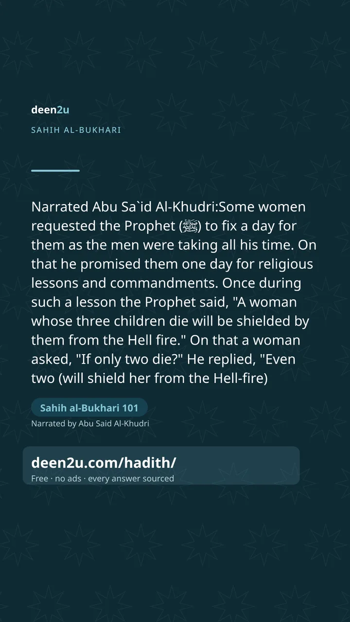 Sahih al-Bukhari 101