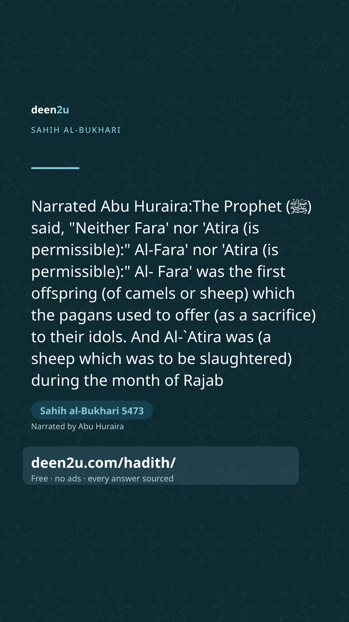 Sahih al-Bukhari 5473