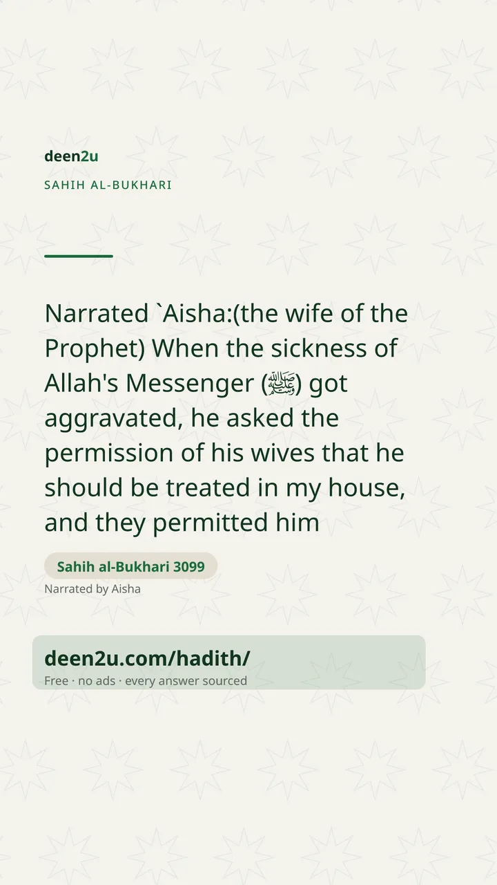 Sahih al-Bukhari 3099