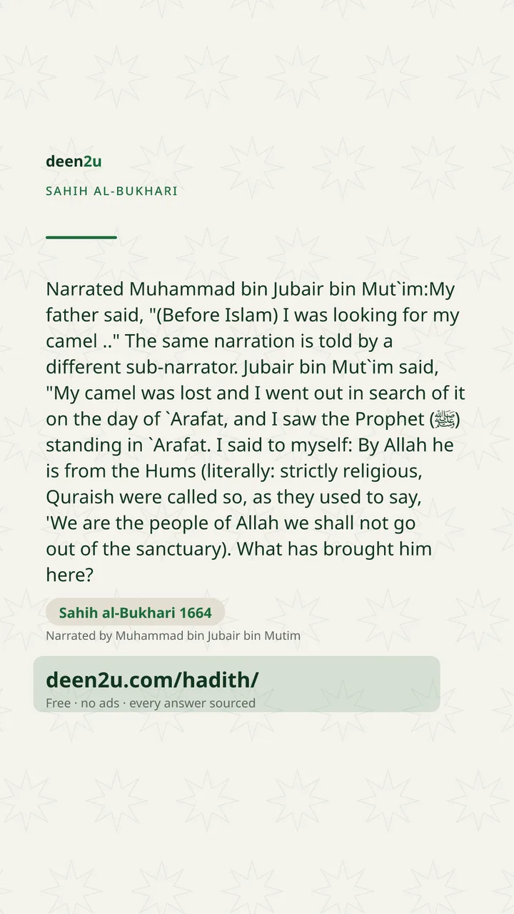 Sahih al-Bukhari 1664