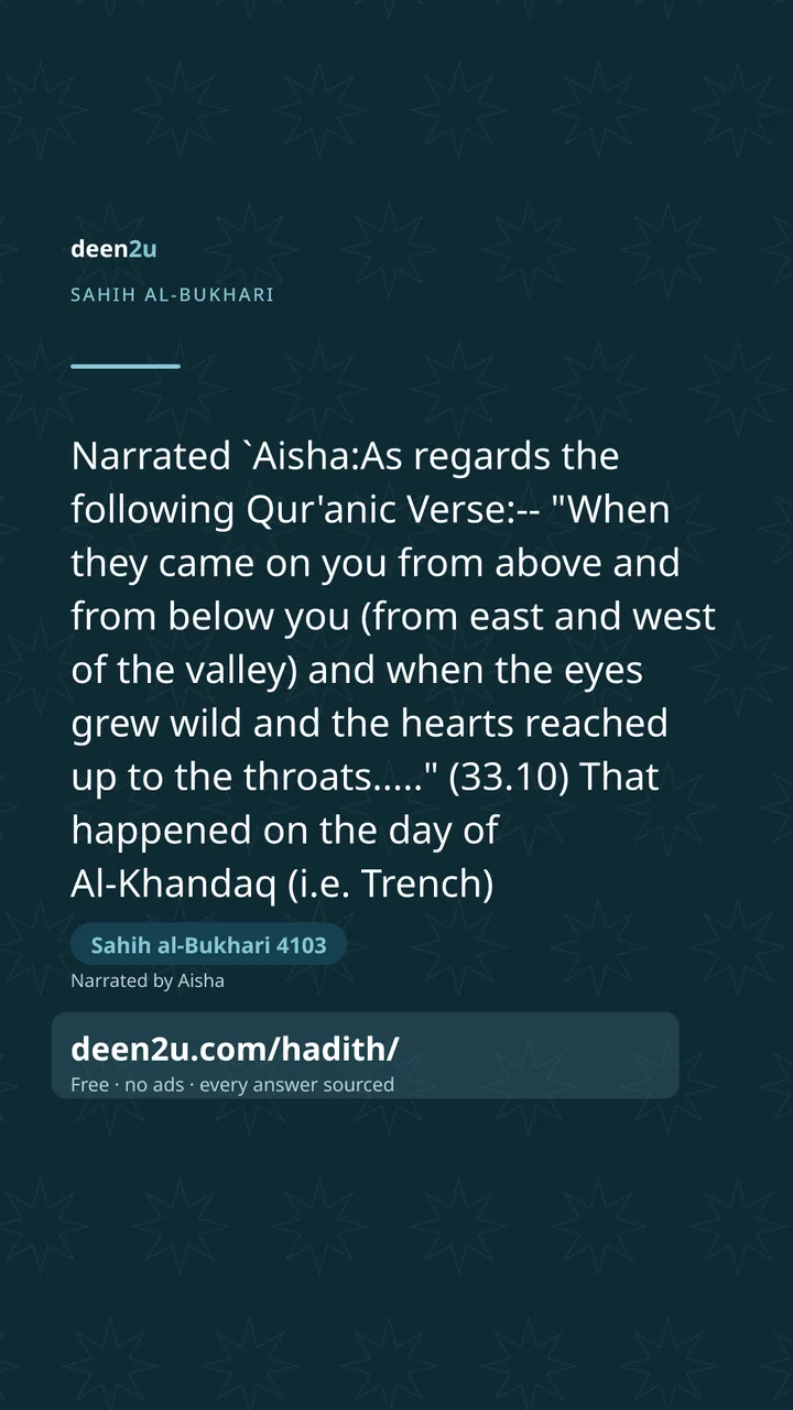Sahih al-Bukhari 4103