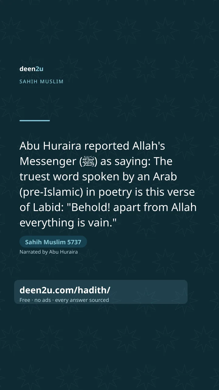 Sahih Muslim 5737