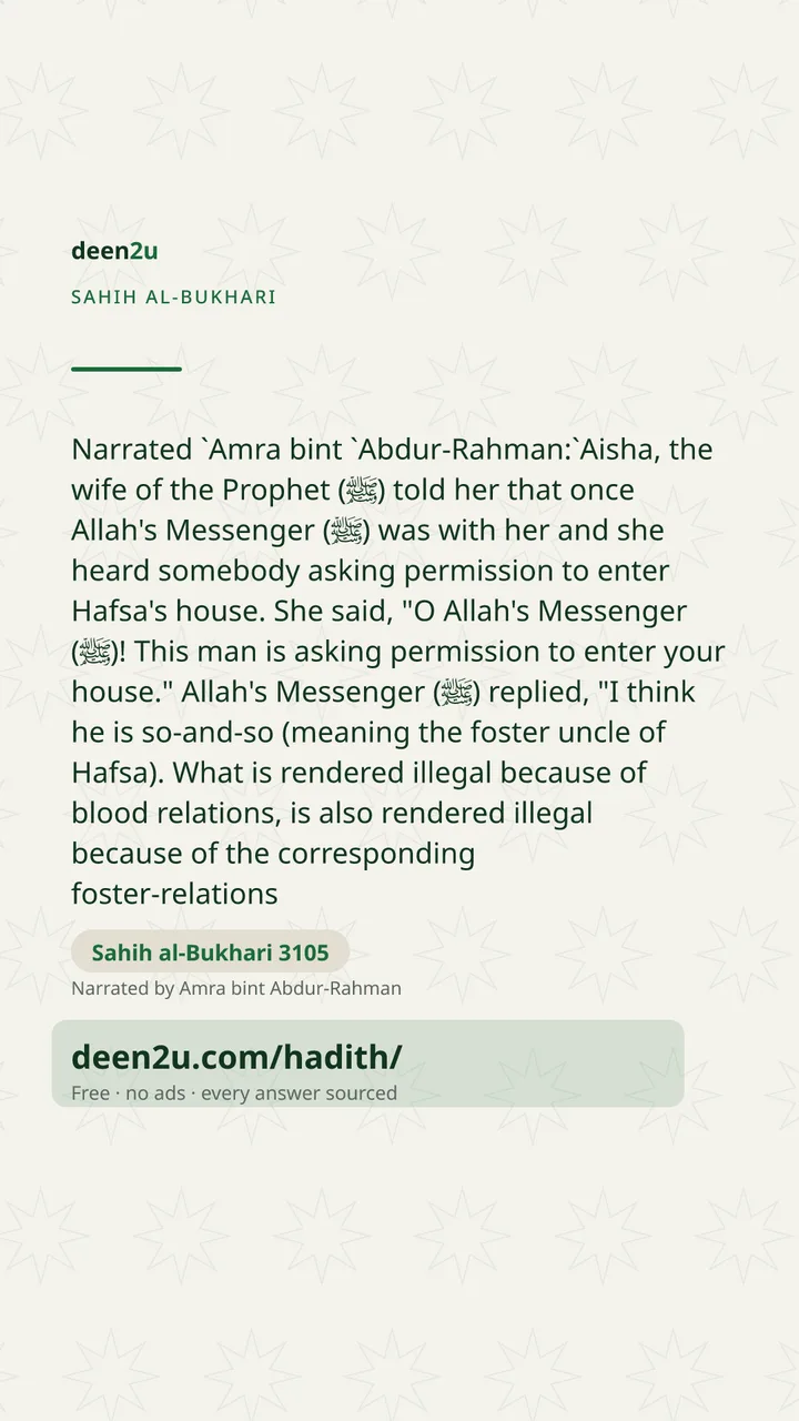 Sahih al-Bukhari 3105