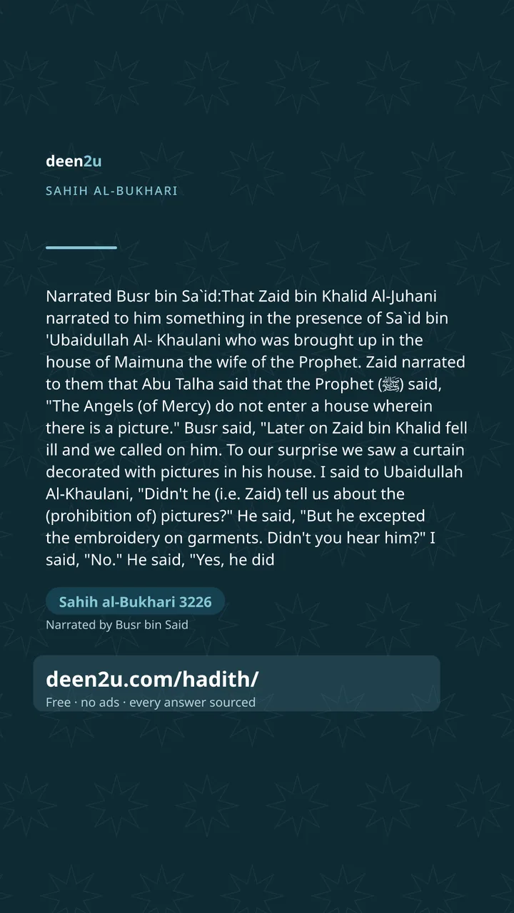 Sahih al-Bukhari 3226