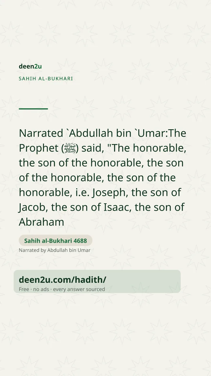 Sahih al-Bukhari 4688