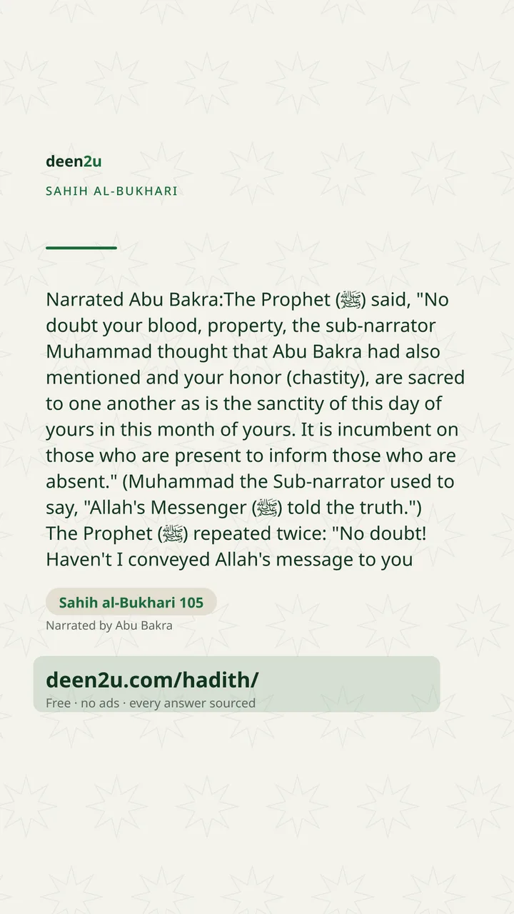 Sahih al-Bukhari 105