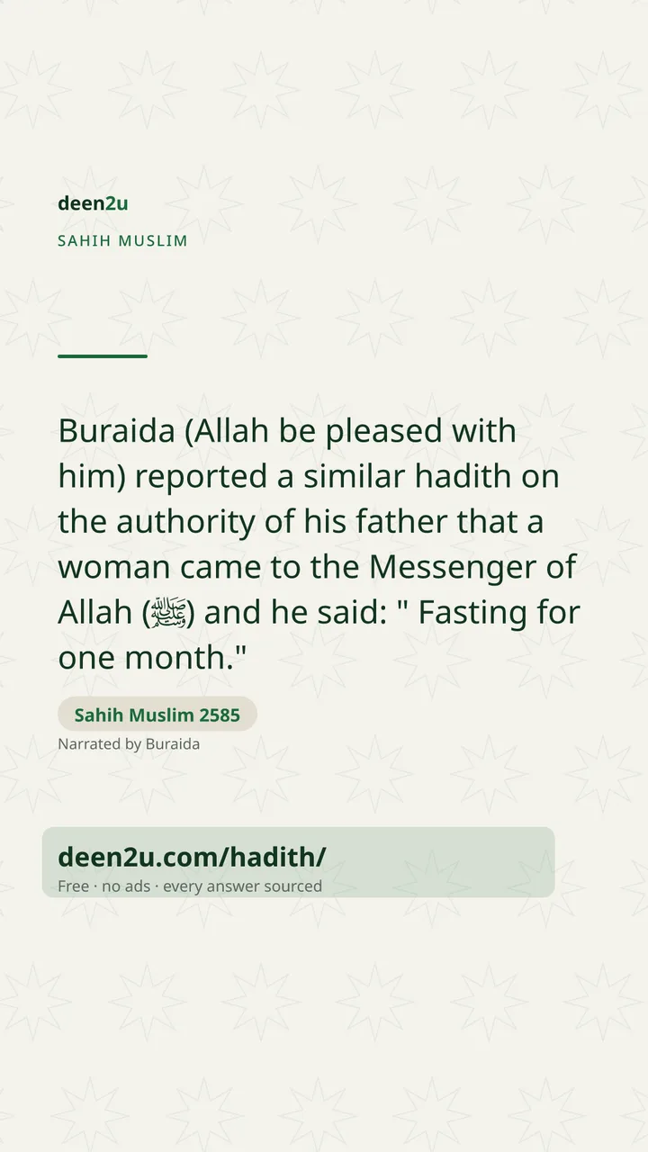 Sahih Muslim 2585