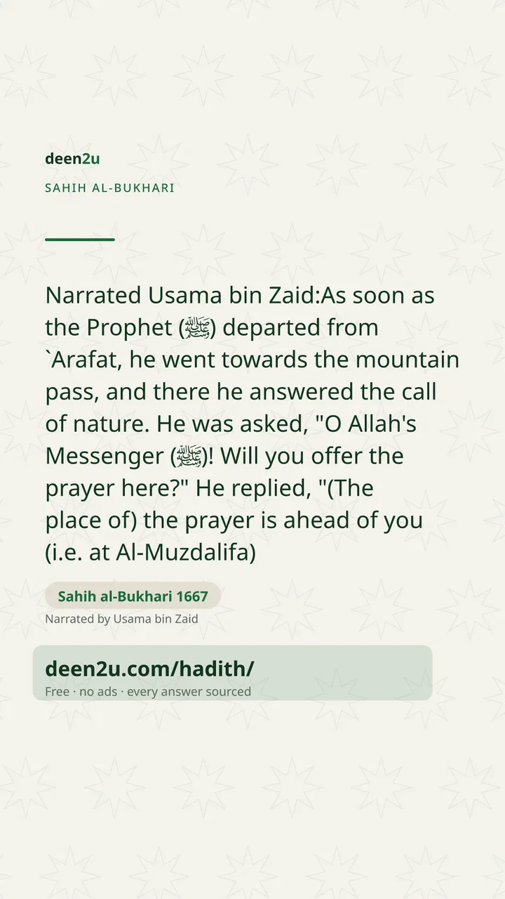 Sahih al-Bukhari 1667