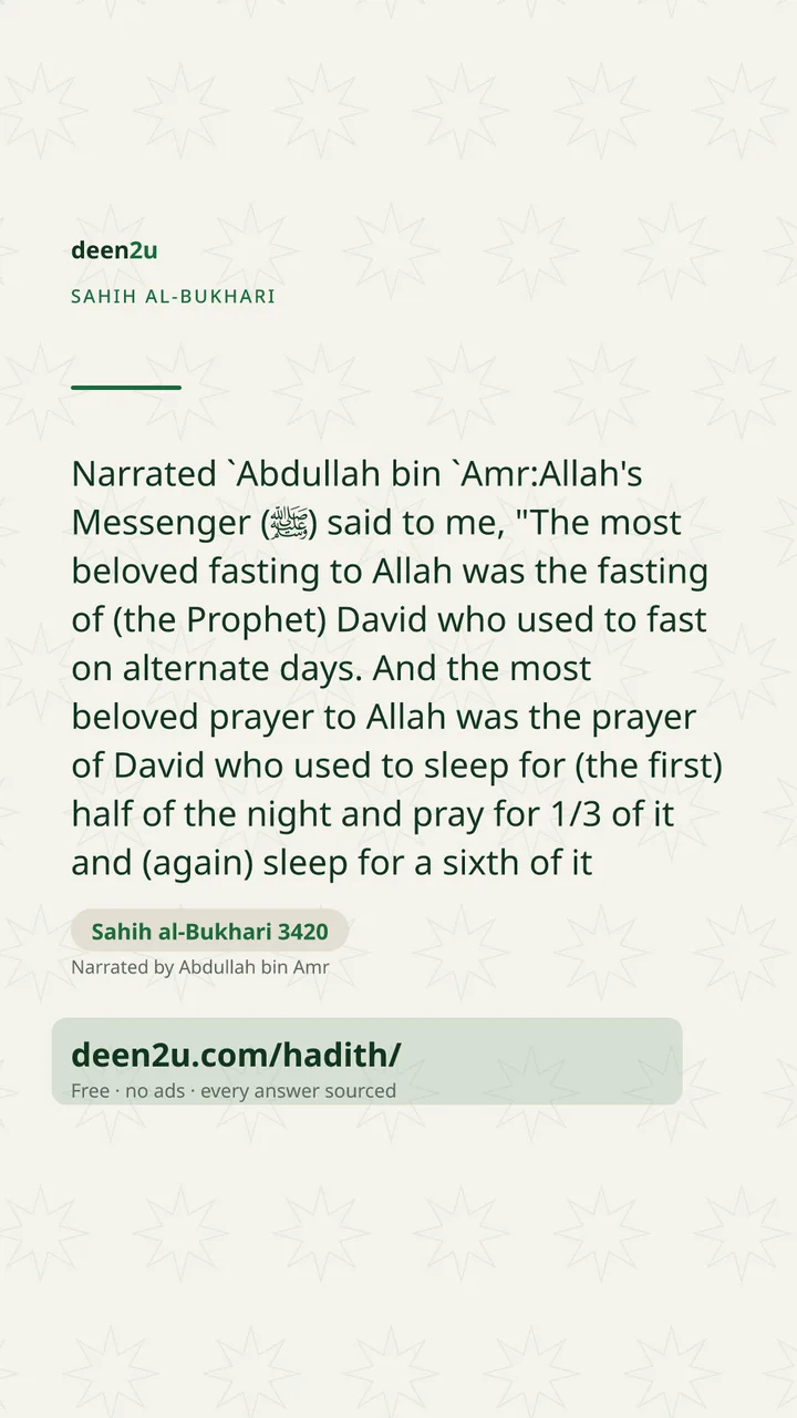 Sahih al-Bukhari 3420