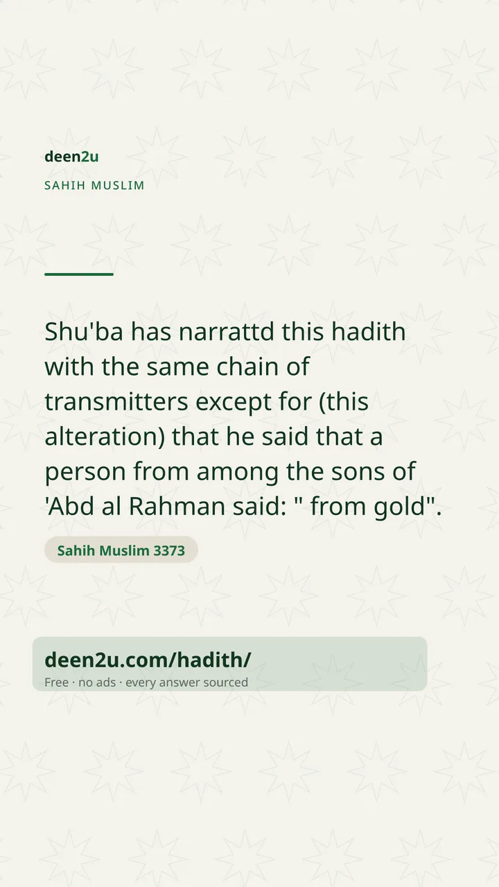 Sahih Muslim 3373
