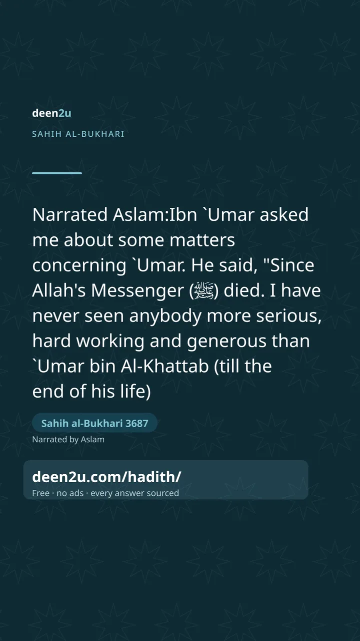 Sahih al-Bukhari 3687