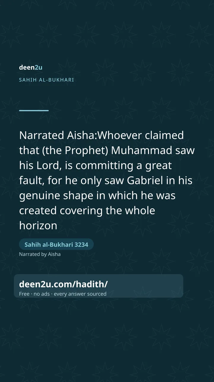 Sahih al-Bukhari 3234