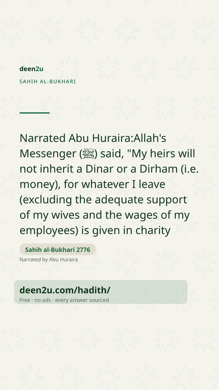 Sahih al-Bukhari 2776