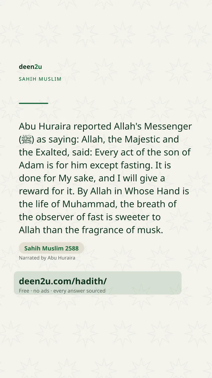 Sahih Muslim 2588