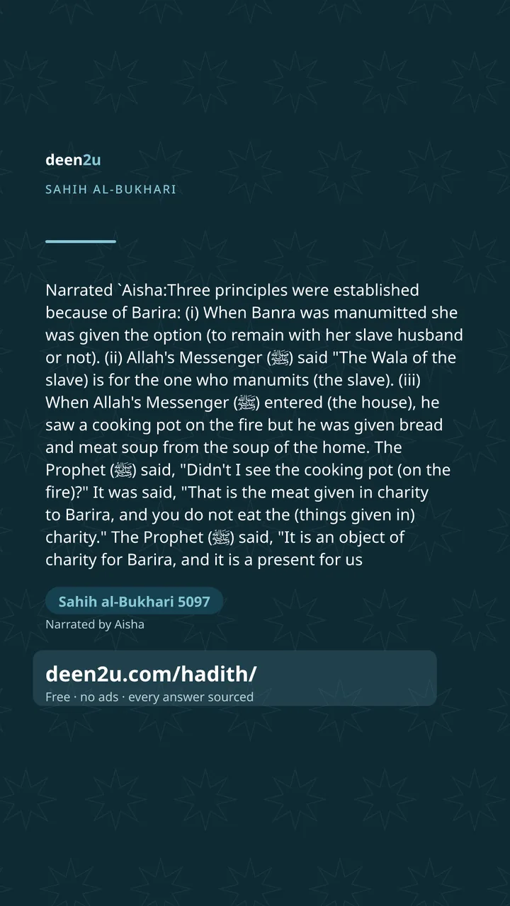 Sahih al-Bukhari 5097