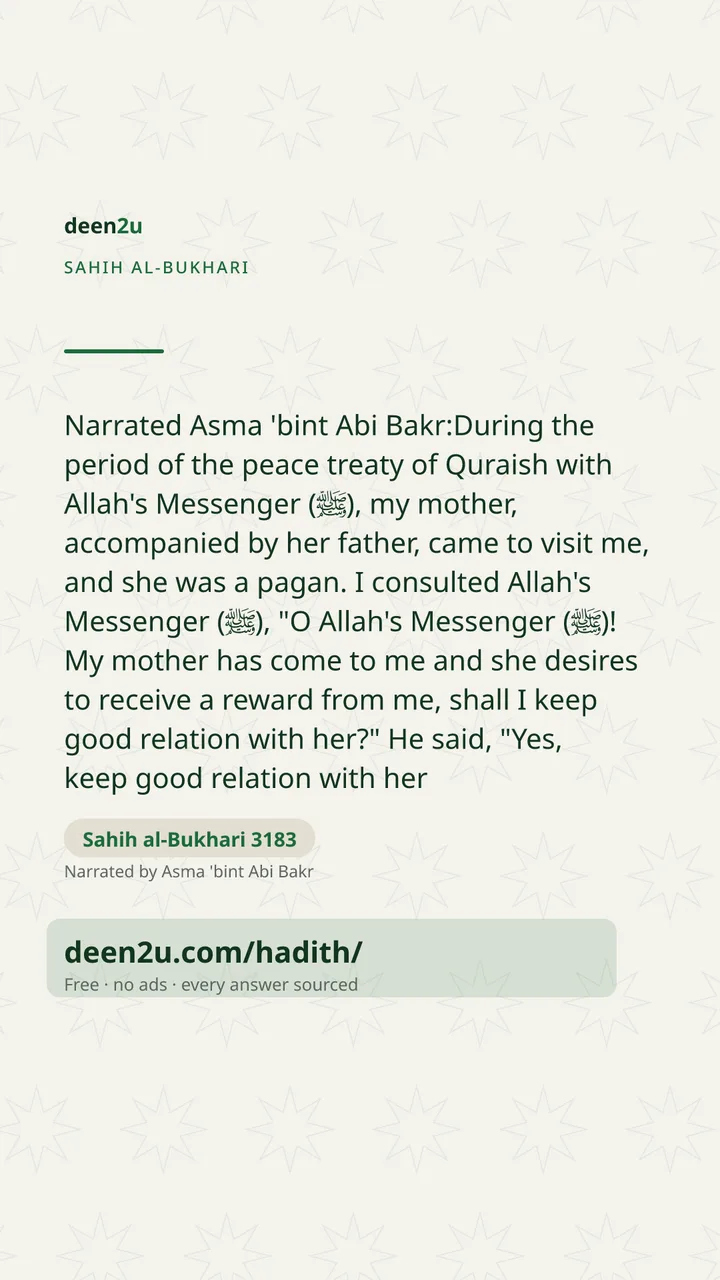 Sahih al-Bukhari 3183