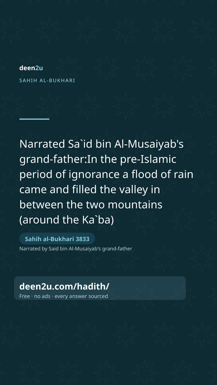 Sahih al-Bukhari 3833