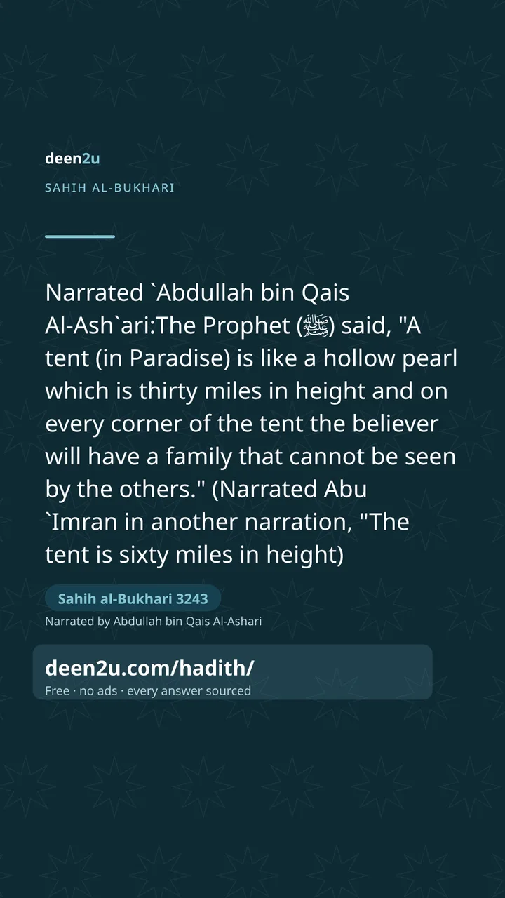Sahih al-Bukhari 3243