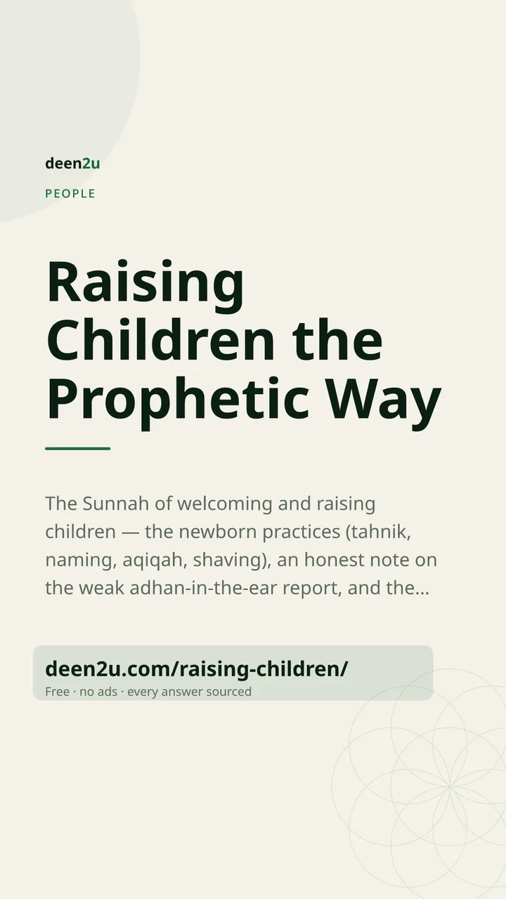 Poster: Raising Children the Prophetic Way