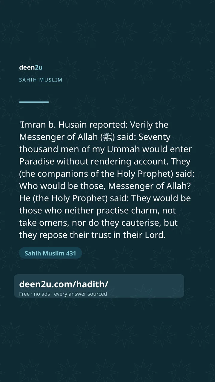 Sahih Muslim 431