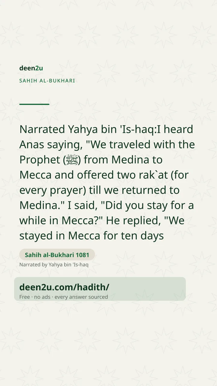 Sahih al-Bukhari 1081