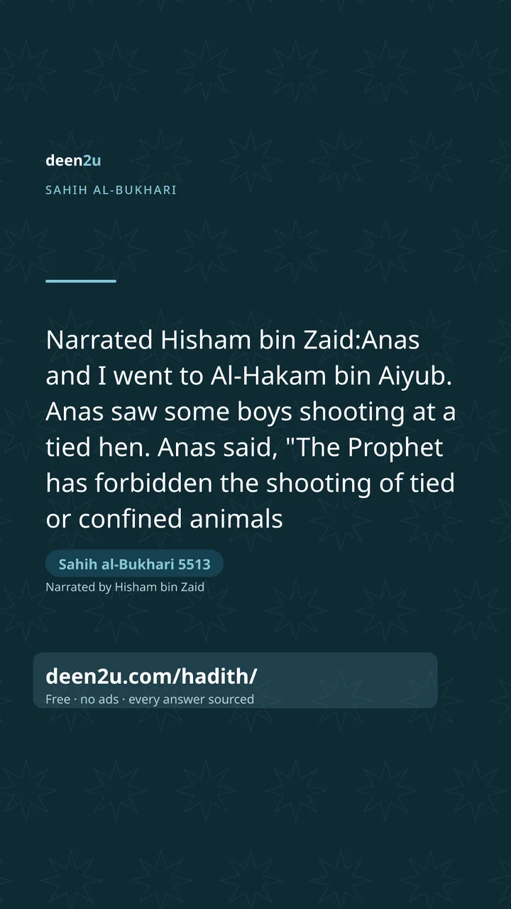 Sahih al-Bukhari 5513