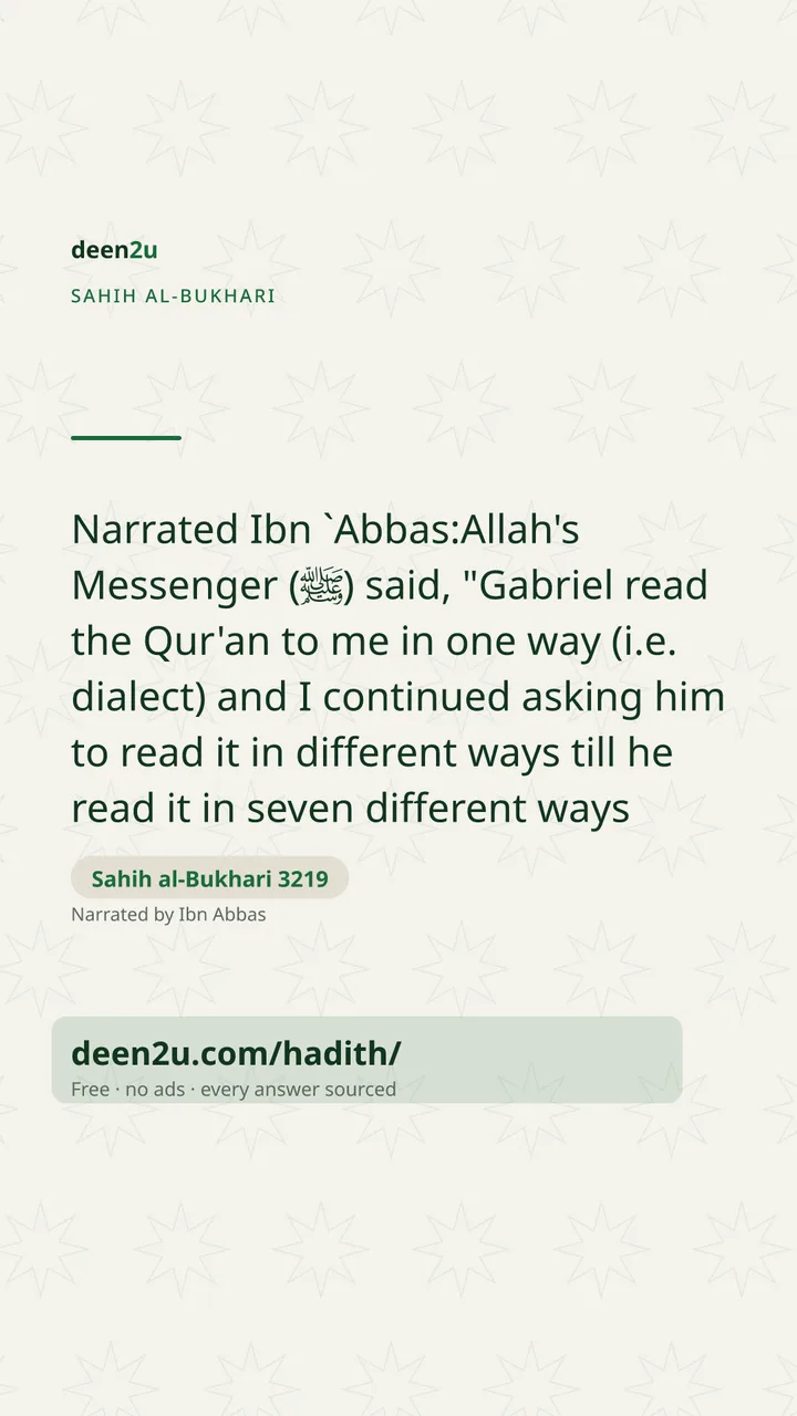 Sahih al-Bukhari 3219