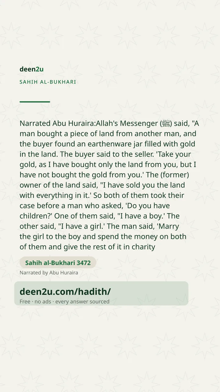 Sahih al-Bukhari 3472