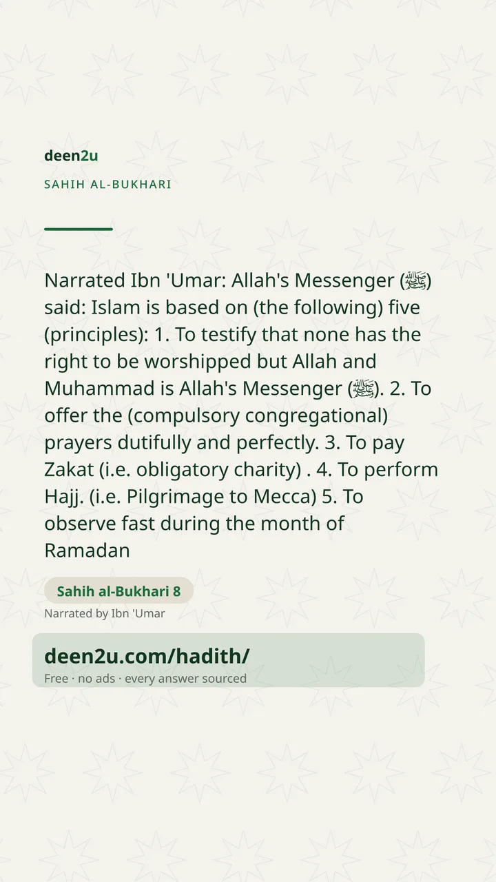 Sahih al-Bukhari 8