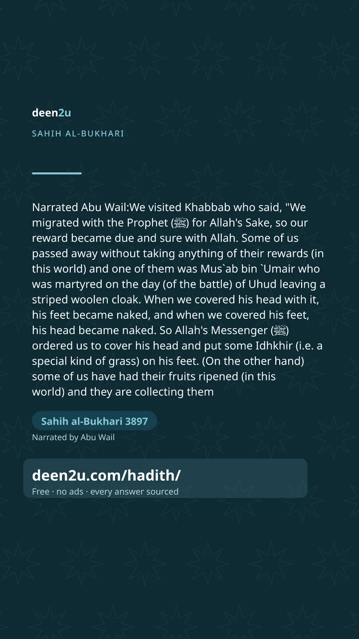 Sahih al-Bukhari 3897