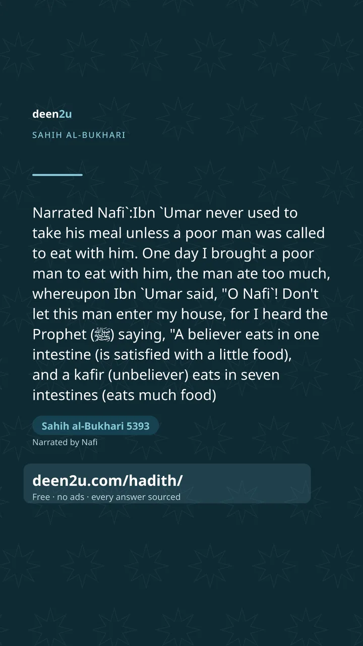 Sahih al-Bukhari 5393