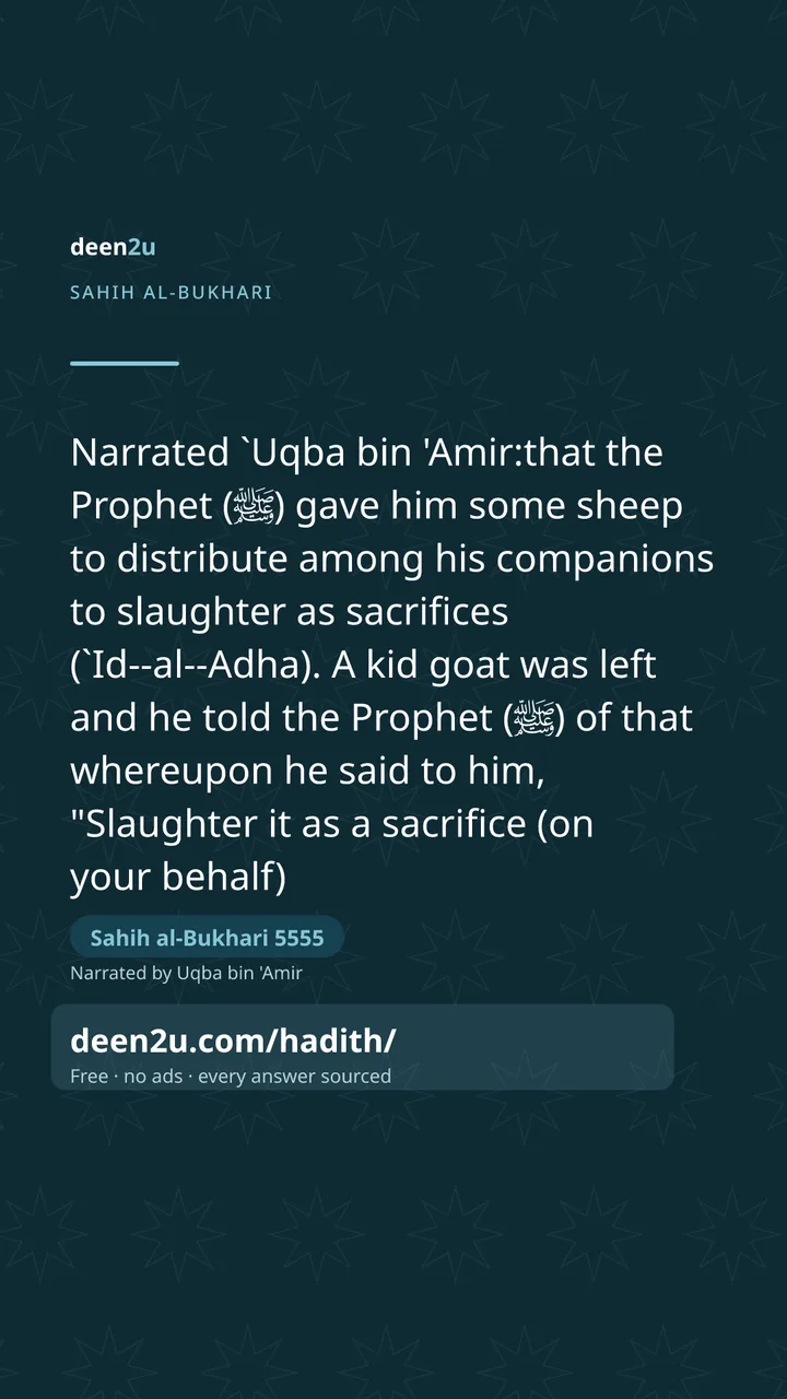 Sahih al-Bukhari 5555