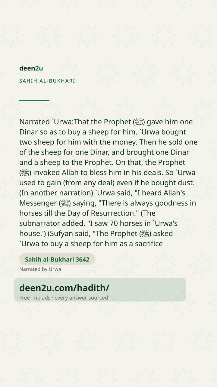 Sahih al-Bukhari 3642