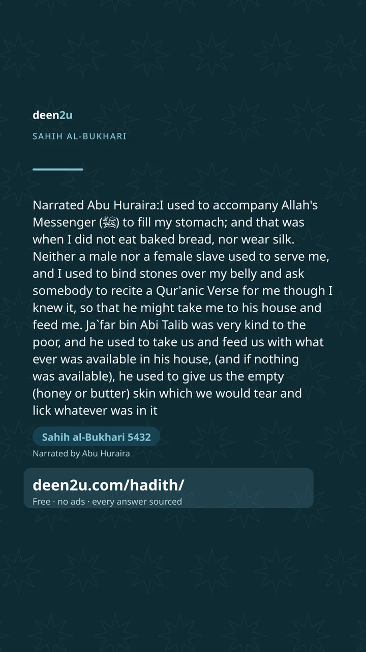 Sahih al-Bukhari 5432