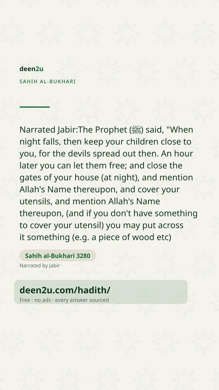 Sahih al-Bukhari 3280