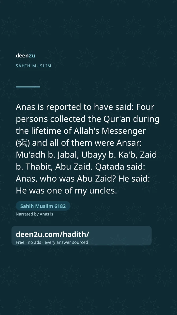 Sahih Muslim 6182