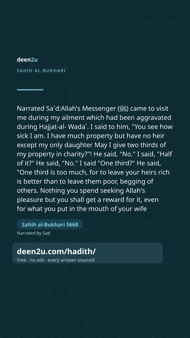 Sahih al-Bukhari 5668