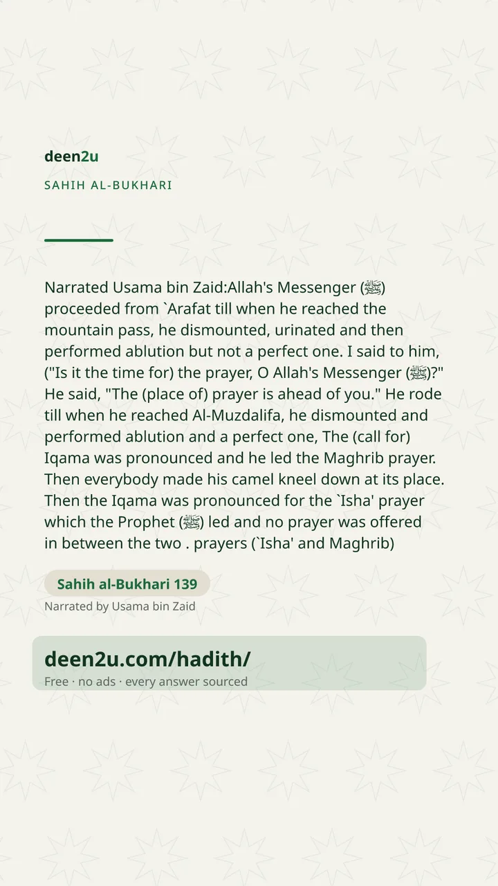 Sahih al-Bukhari 139