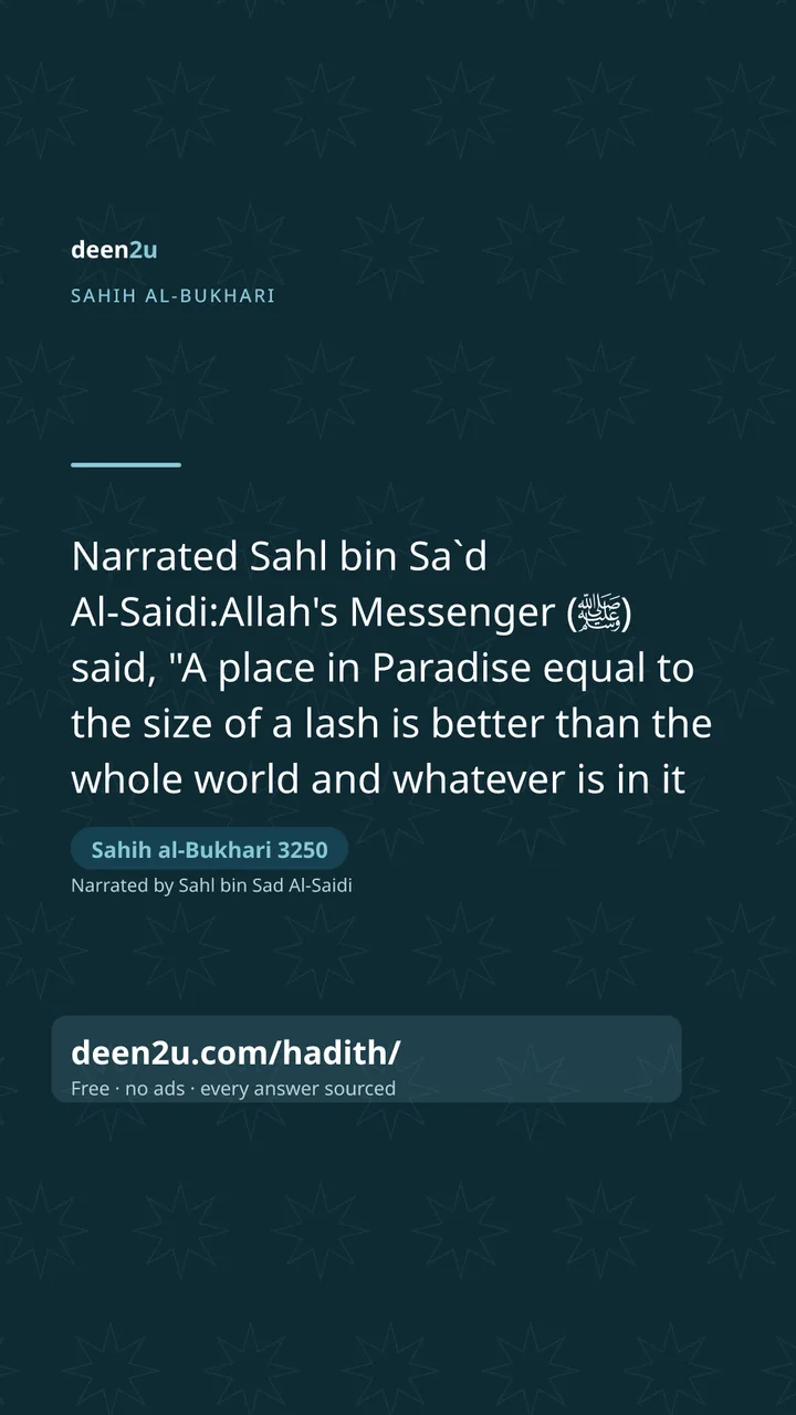 Sahih al-Bukhari 3250