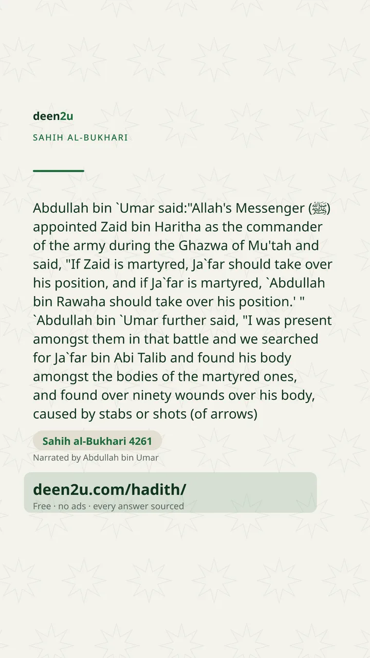 Sahih al-Bukhari 4261