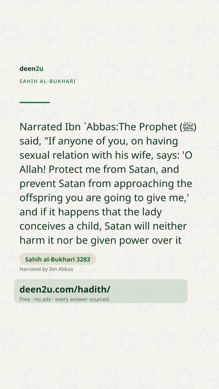 Sahih al-Bukhari 3283