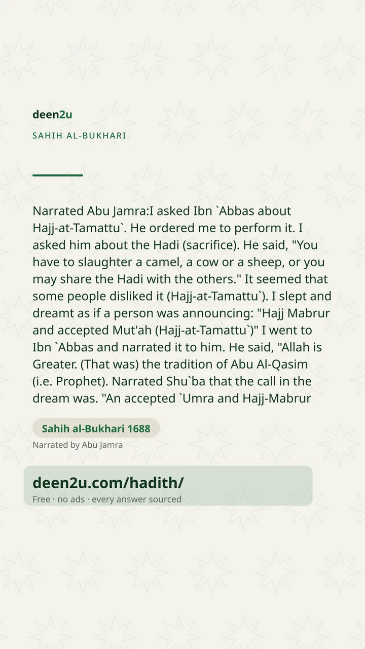Sahih al-Bukhari 1688