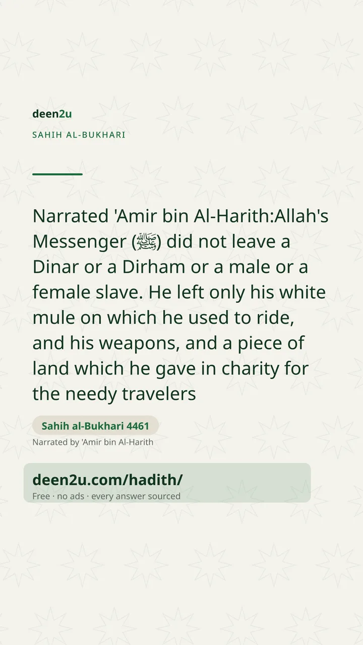 Sahih al-Bukhari 4461