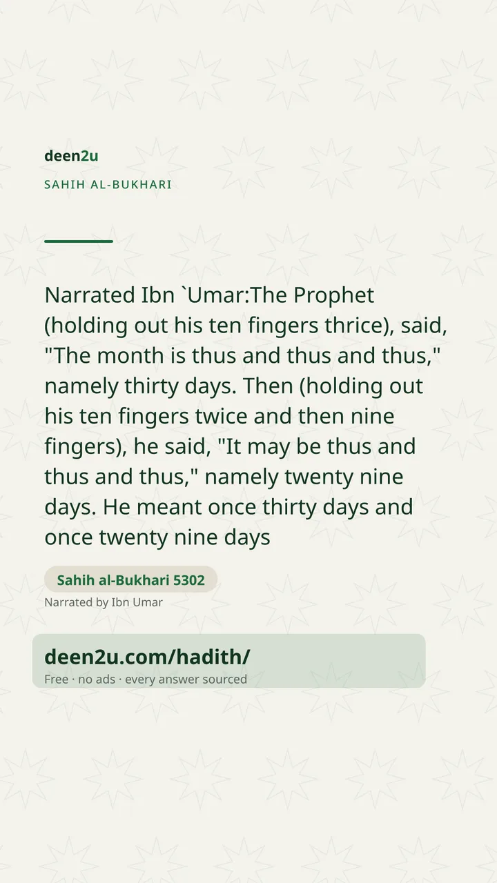 Sahih al-Bukhari 5302
