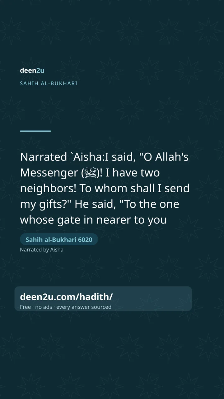 Sahih al-Bukhari 6020